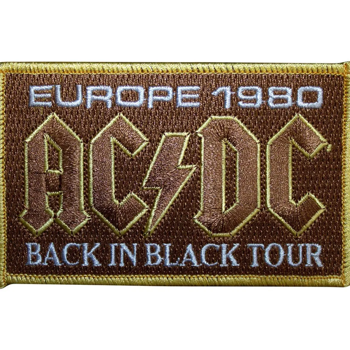 AC/DC : Europe 1980 back in black tour - Kangasmerkki