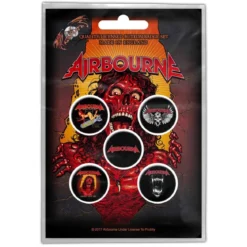 Airbourne Brakin' Outta Hell - Pinssi setti 5kpl
