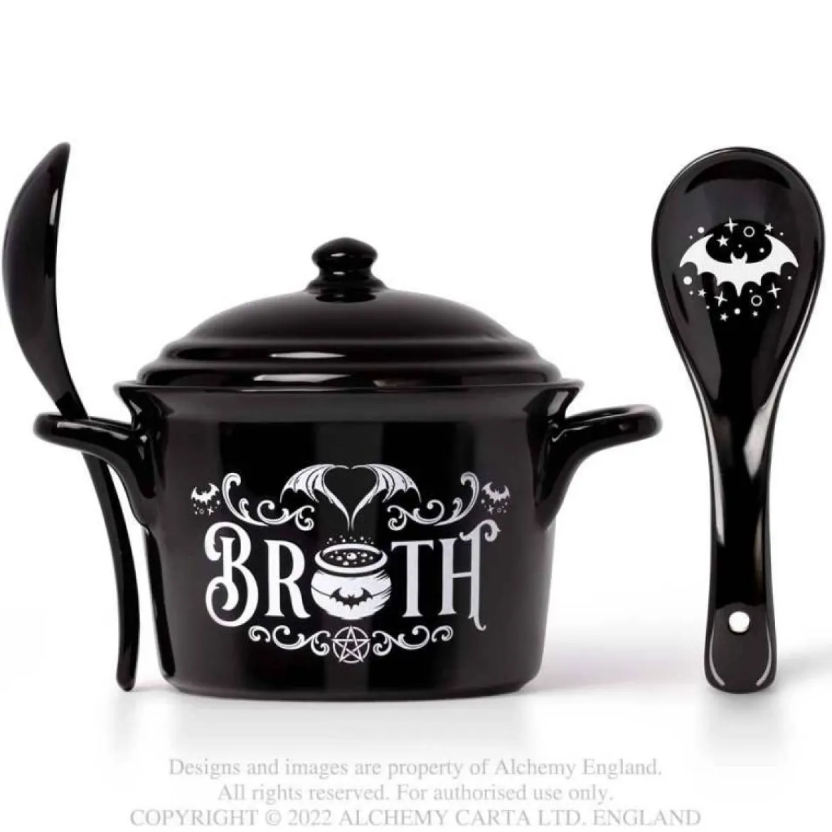 Alchemy Gothic Bat Broth - Kulho ja lusikka