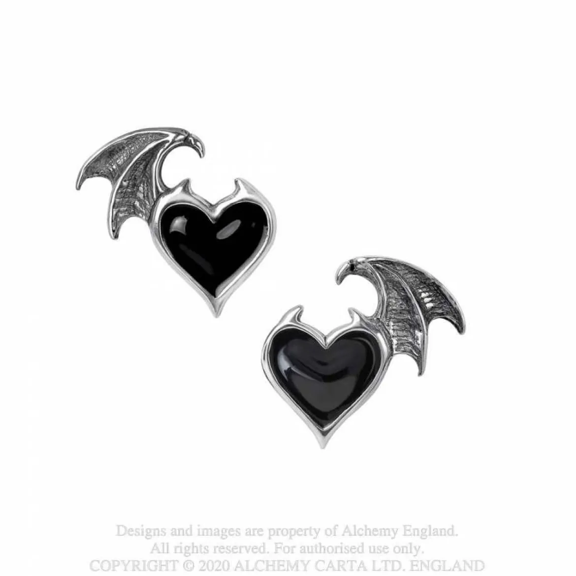 Alchemy Gothic Black Soul - Nappi korvakorut