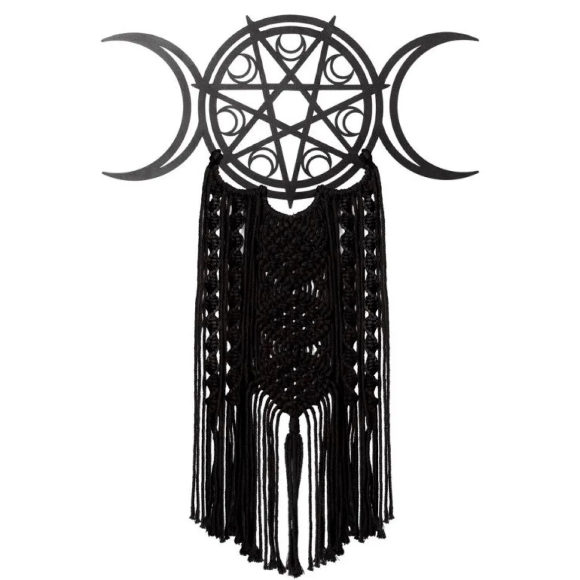 Alchemy Triple Moon - Makramee seinäkoriste