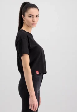 Alpha Industries Basic Holo print - T-Paita, musta
