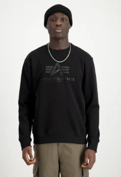 Alpha Industries Basic Sweater Carbon - Collegepaita, musta