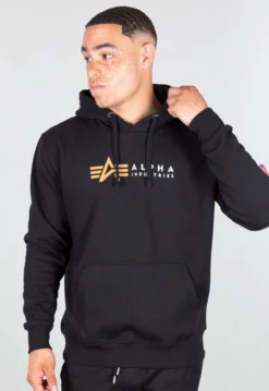 Alpha Industries Label - Huppari, musta