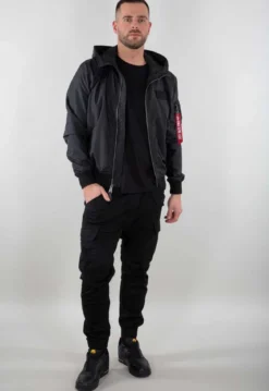 Alpha Industries MA-1 LW Hooded - Pilottitakki hupulla