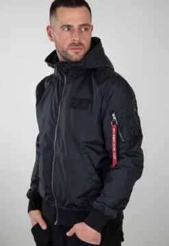 Alpha Industries MA-1 LW Hooded - Pilottitakki hupulla