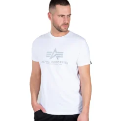 Alpha Industries Reflective print - T-Paita, white