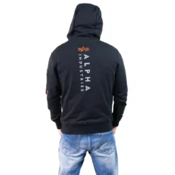 Alpha Industries R Print - Huppari, musta