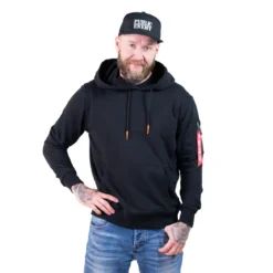 Alpha Industries R Print - Huppari, musta