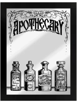 Apothecary - Kehystetty peili peltikyltti