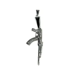 Assault Rifle -Riipus, hopeanvärinen