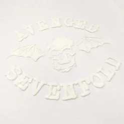 Avenged Sevenfold: Classic Deathbat kohokuvio - T-paita, valkoinen