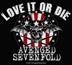 Avenged Sevenfold Love It Or Die - Kangasmerkki