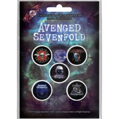 Avenged Sevenfold The Stage - Pinssi setti 5kpl