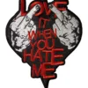 Avril Lavigne: Love it when you hate me - Kangasmerkki