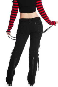 Banned Hellbound - Housut, musta