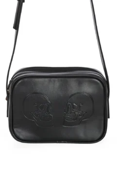 Banned Twin Skull - Crossbody laukku