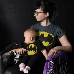 Batman Signal logo - Naisten T-paita, tummanharmaa