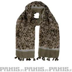 Beige huivi tupsuilla