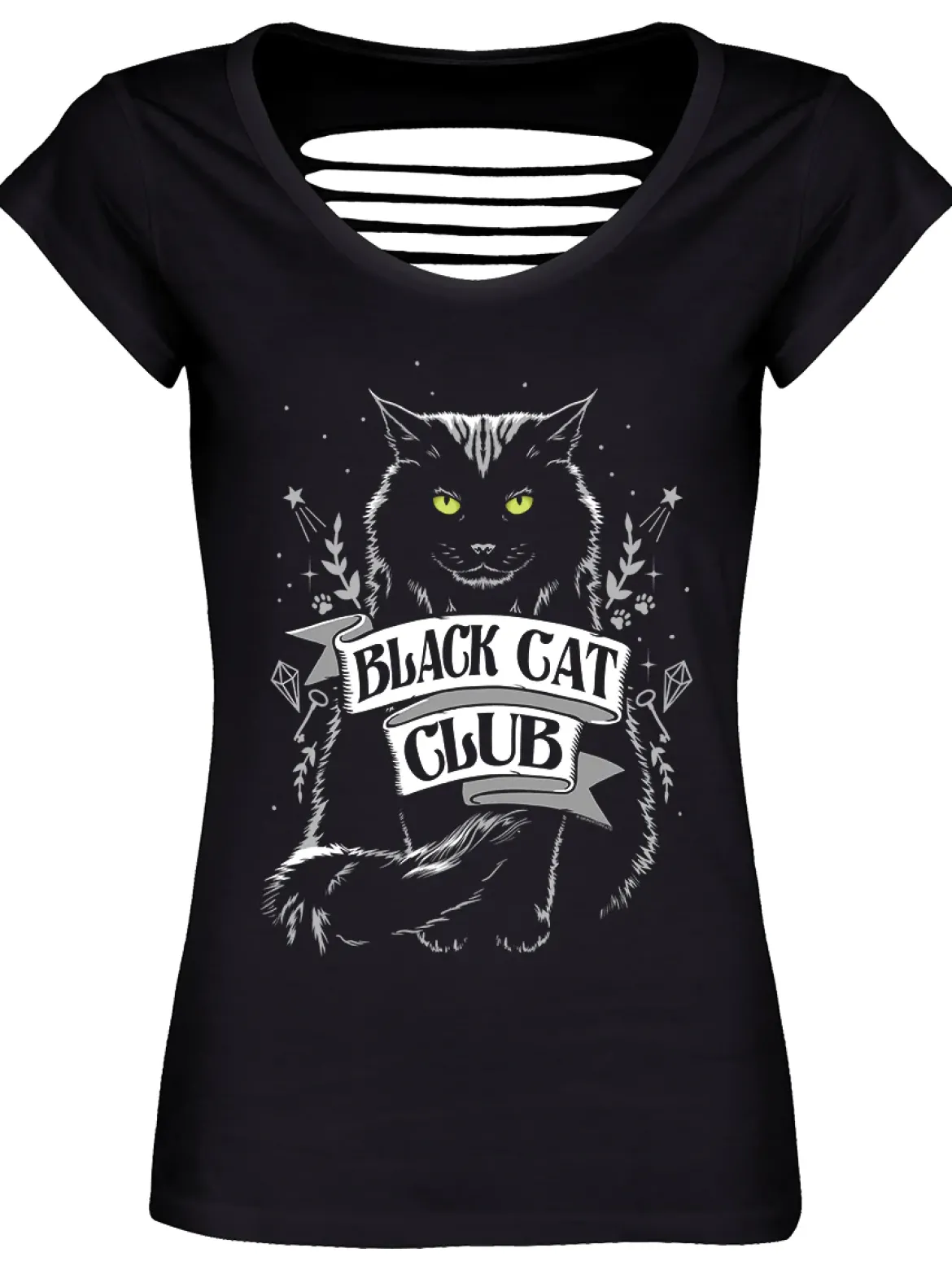 Black Cat Club - naisten t-paita