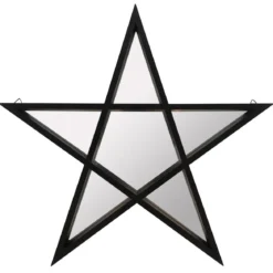 Black Framed Pentagram - Peilihylly