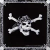 Black Pirate Skull - Bandana huivi