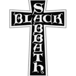 Black Sabbath: Cross logo cut out - Kangasmerkki