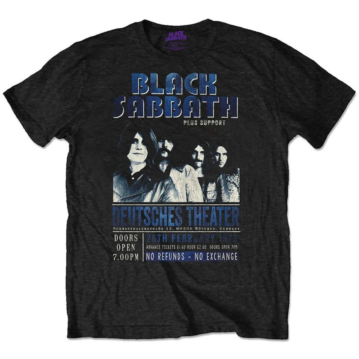 Black Sabbath Deutsches '73 - T-paita