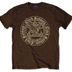 Black Sabbath: Henry Pyramid Emblem - T-paita, ruskea