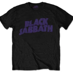 Black Sabbath Wavy Logo Vintage - T-paita