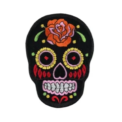 Black sugar skull - kangasmerkki