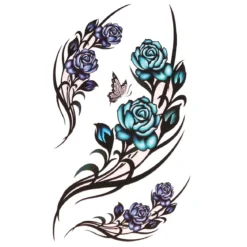 Blue Roses- siirtotatuointi