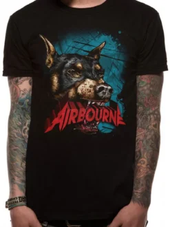 Bändipaidat Airbourne Dog - T-paita