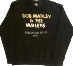 Bob Marley Wailers European Tour '77 - Pitkähihainen paita