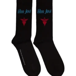 Bon Jovi: Dagger Heart blue logo(Black) - Sukat