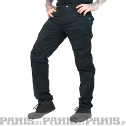 Brandit Adven Slim Fit - Reisitaskuhousut, mustat