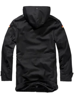 Brandit BW Parka Flag - Parkatakki, musta
