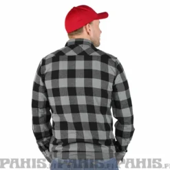 Brandit Check - kauluspaita, black/charcoal
