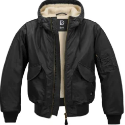 Brandit CWU Hooded Jacket - Talvitakki, musta