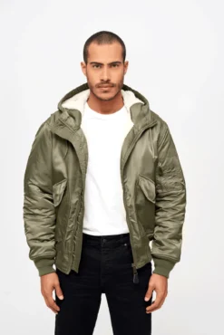 Brandit CWU Hooded Jacket - Talvitakki, oliivi