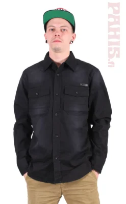 Brandit Hardee Denim - kauluspaita, musta