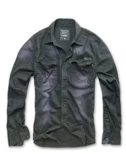 Brandit Hardee Denim - kauluspaita, musta