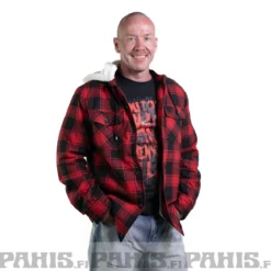 Brandit Lumberjacket - Välikausitakki, puna-musta