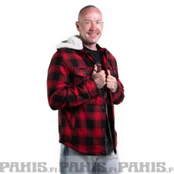 Brandit Lumberjacket - Välikausitakki, puna-musta
