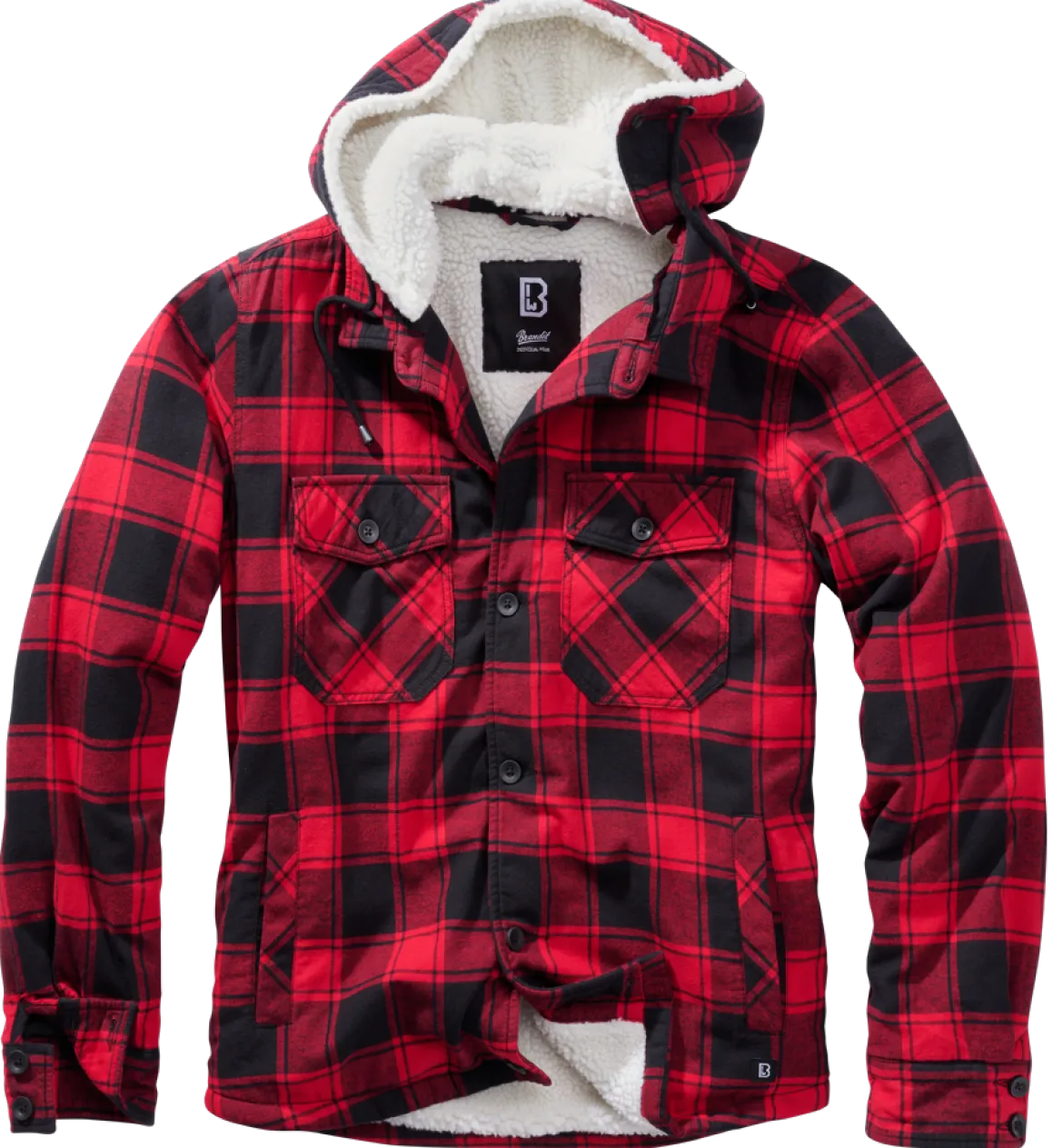 Brandit Lumberjacket - Välikausitakki, puna-musta