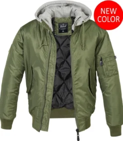Brandit MA1 - hupullinen pilottitakki, oliivi