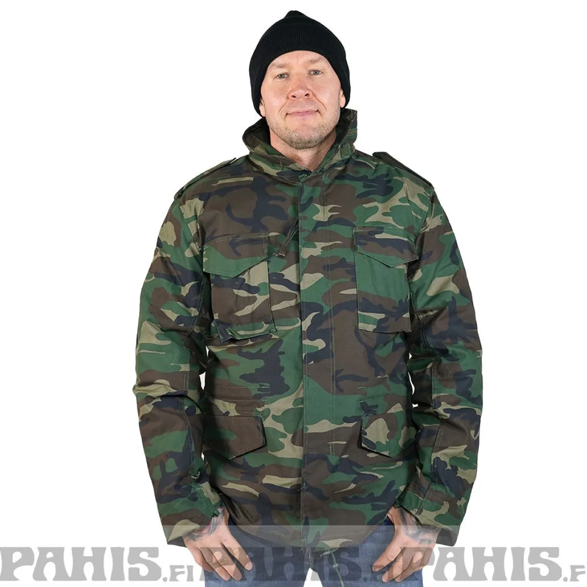 Brandit M65 Army - Talvitakki irroitettavalla vuorella, woodland