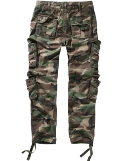 Brandit Pure Slim Fit - Reisitaskuhousut, woodland
