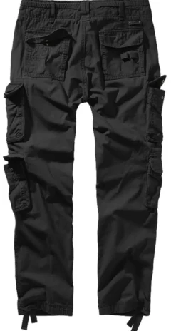 Brandit Pure Slim Fit - Reisitaskuhousut, black