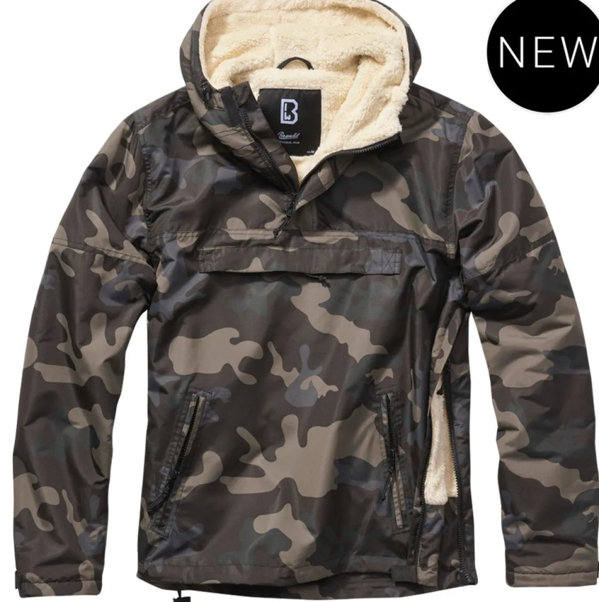 Brandit Vindbreaker Sherpa - välikausitakki, darkcamo